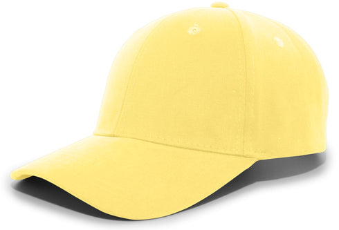 Pacific Headwear Brushed Cotton Twill Hook-And-Loop Adjustable Cap (101C), Color 'Yellow'